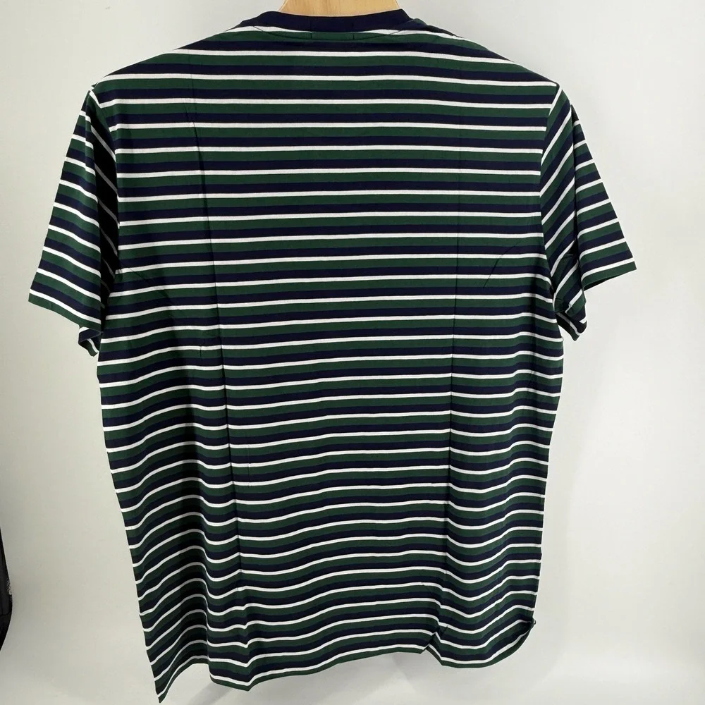 Polo‎ Ralph Lauren Mens Striped T-Shirt 2XLT Tall Pine Green Navy Blue NWT